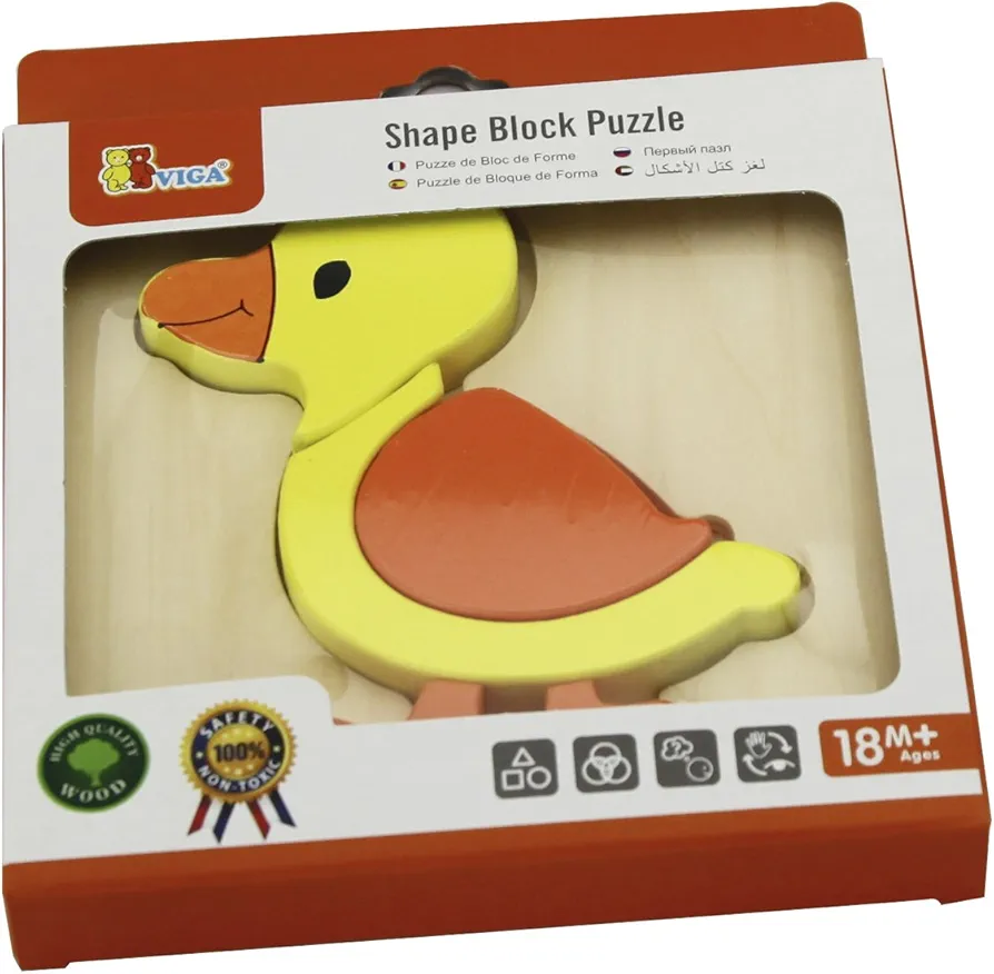 Viga - Handy Block Puzzle - Duck - Image 4
