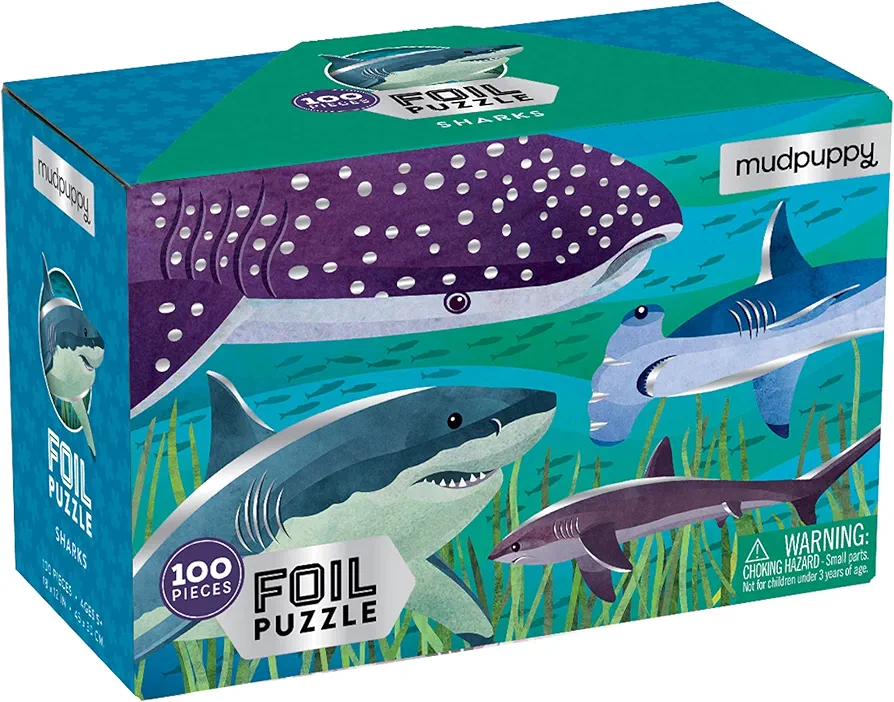 Mudpuppy - Foil Puzzle - Sharks - Image 6
