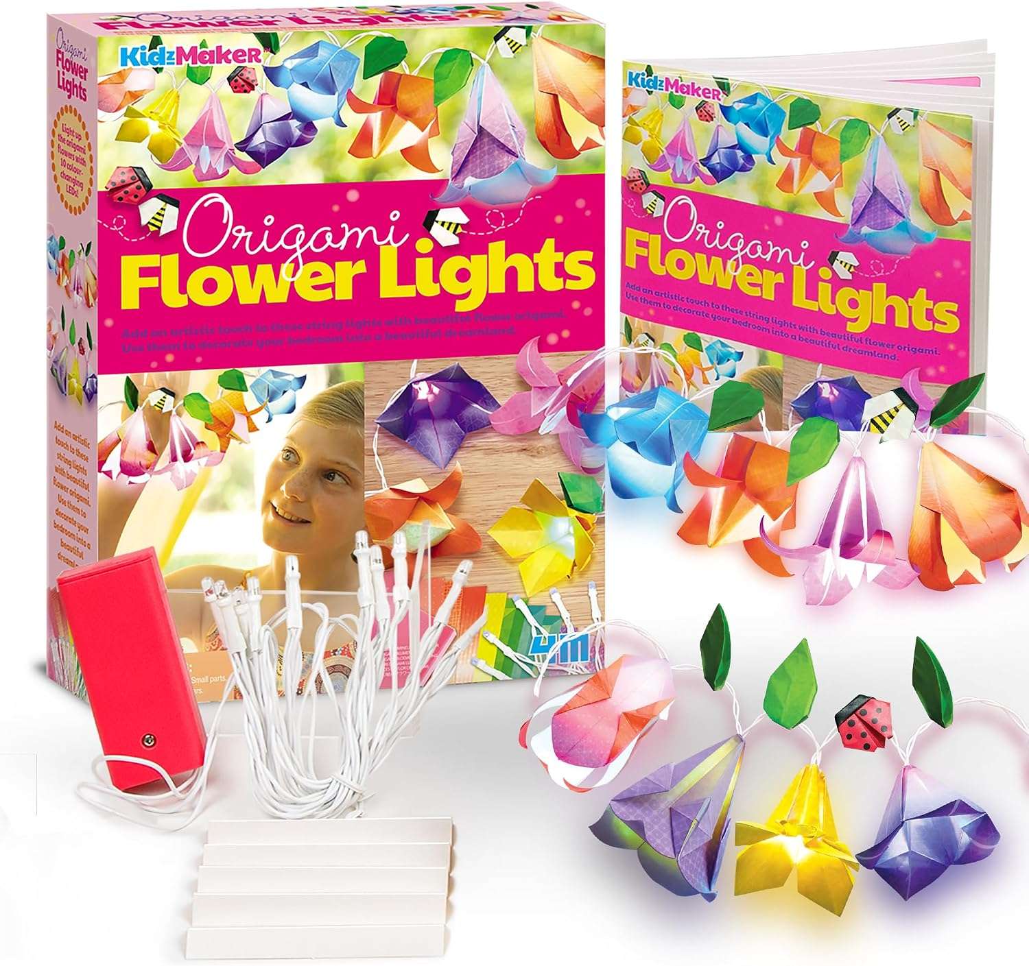 4M Kidzmaker Origami Flower Lights Kit - Image 2
