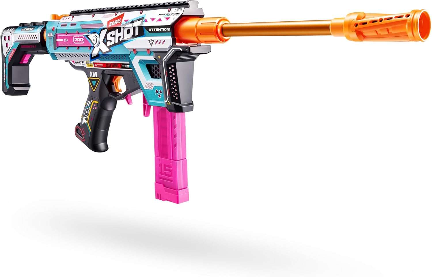 Zuru X Shot - Pro S1 Motor Blaster - 36821 - 40 Air Pocket Technology Half Darts by ZURU, Motorized Dart Blaster Outdoor Toy for Boys and Girls, Teens and Adults Aged 14+ - Image 2