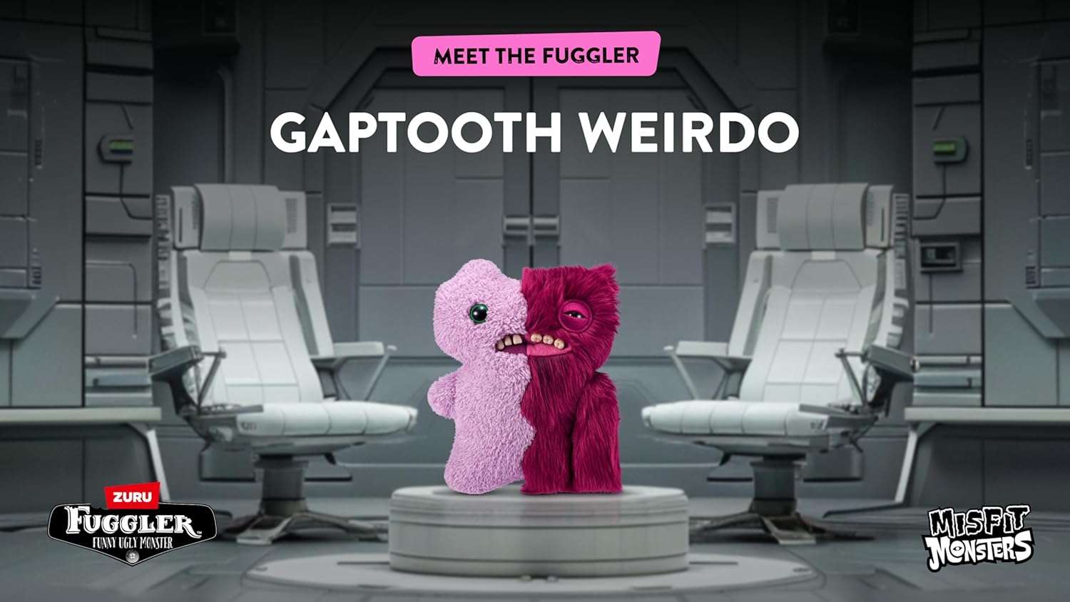 Zuru - Fuggler Misfit Monsters 23 cm Series 1 Funny Ugly Monster Plush Toy (Annoyed Alien & Reeko Leopard & Burgandy) - Image 6