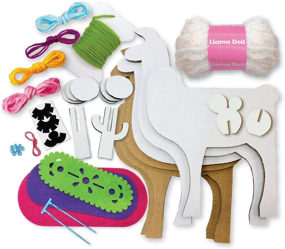 4M KidzMaker - Make Your Own Llama Doll - 04755 - Image 7