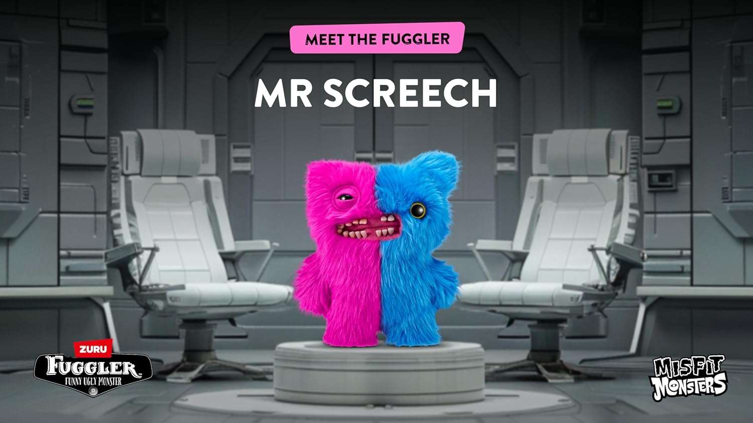 Zuru - Fuggler Misfit Monsters 23 cm Series 1 Funny Ugly Monster Plush Toy (Annoyed Alien & Reeko Leopard & Burgandy) - Image 8