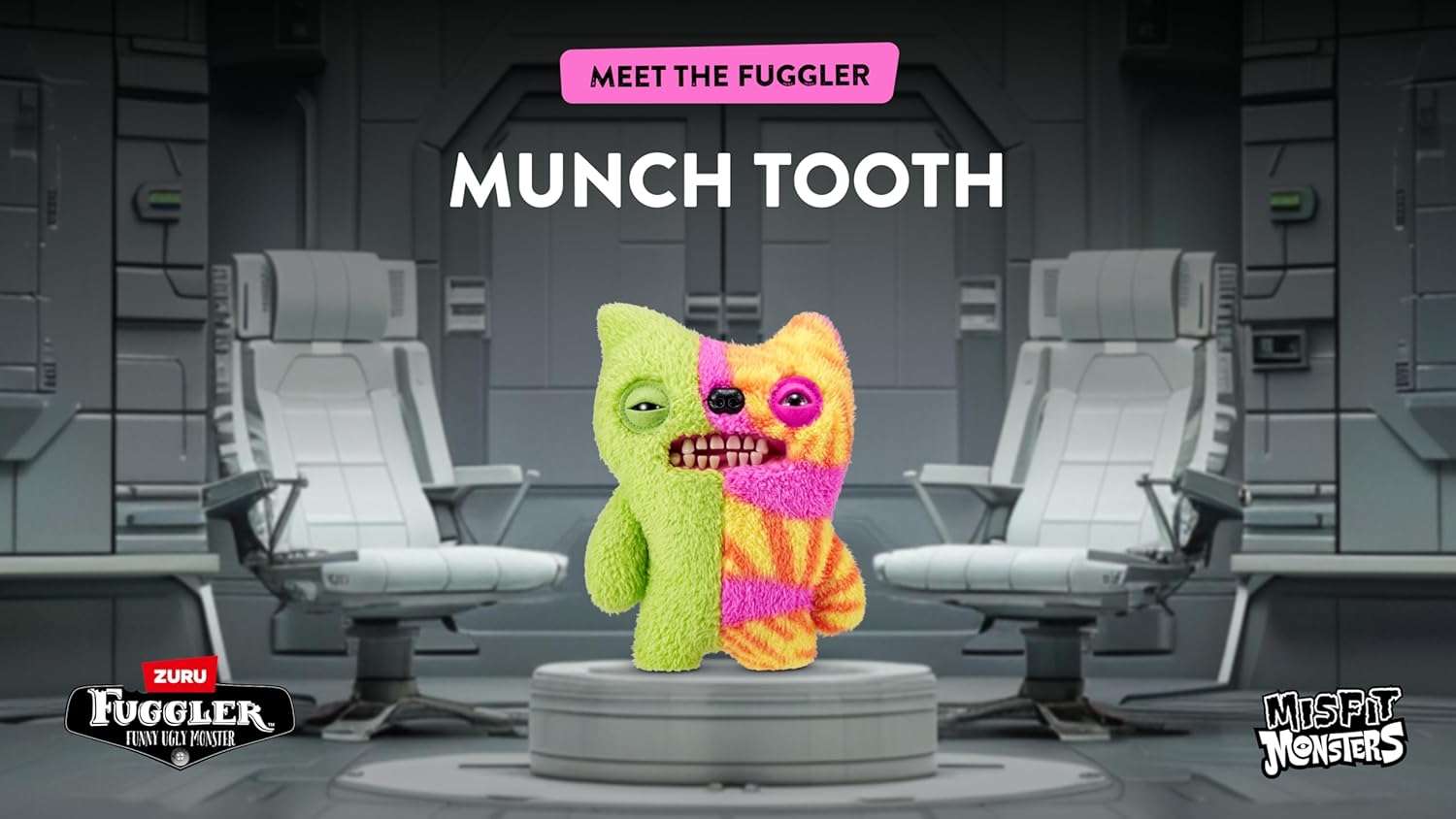 Zuru - Fuggler Misfit Monsters 23 cm Series 1 Funny Ugly Monster Plush Toy (Annoyed Alien & Reeko Leopard & Burgandy) - Image 10