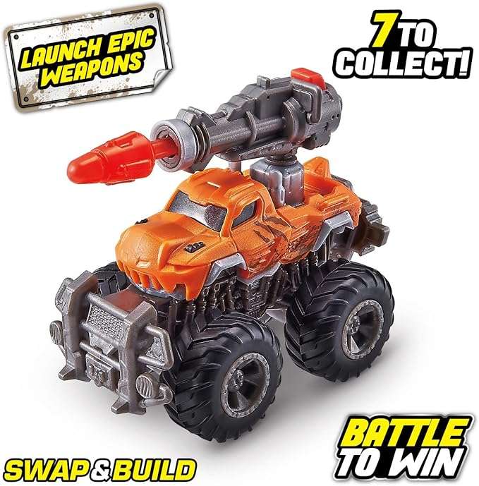 5 Surprise Monster Trucks Series 1 (2 Pack) by ZURU, Miniature Mystery Collectible Capsules, Mini Toy Truck, Battle Toys for Boys, Kids, Teens - Image 6