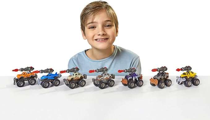 5 Surprise Monster Trucks Series 1 (2 Pack) by ZURU, Miniature Mystery Collectible Capsules, Mini Toy Truck, Battle Toys for Boys, Kids, Teens - Image 3
