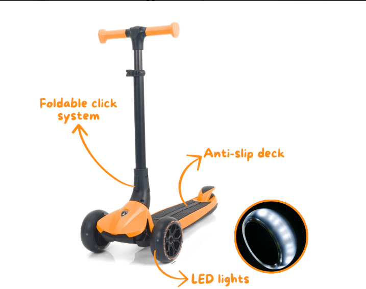 Lamborghini Kids Scooter - Orange - L3 - Image 5