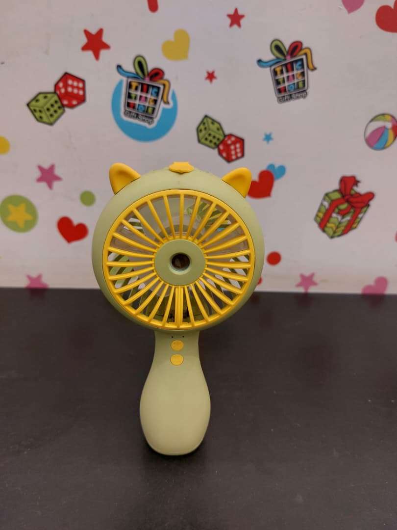 Portable Handheld Misting Fan - Outdoor Fans for Patios with Water Mist - 3 Speed Rechargeable - Foldable - Image 3