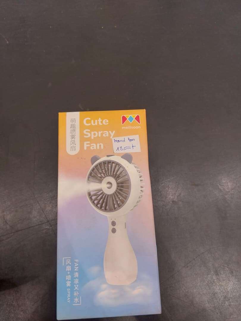 Portable Handheld Misting Fan - Outdoor Fans for Patios with Water Mist - 3 Speed Rechargeable - Foldable - Image 5