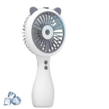 Portable Handheld Misting Fan - Outdoor Fans for Patios with Water Mist - 3 Speed Rechargeable - Foldable