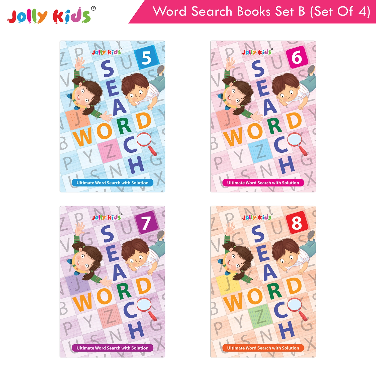 Jolly kids Word search book