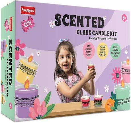 Scented glass candle kit