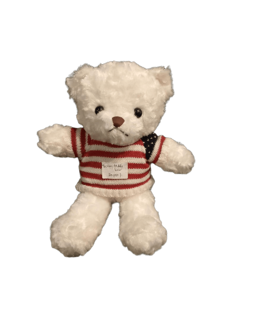 30cm Classic White Teddy Bear – Soft Snuggle Companion
