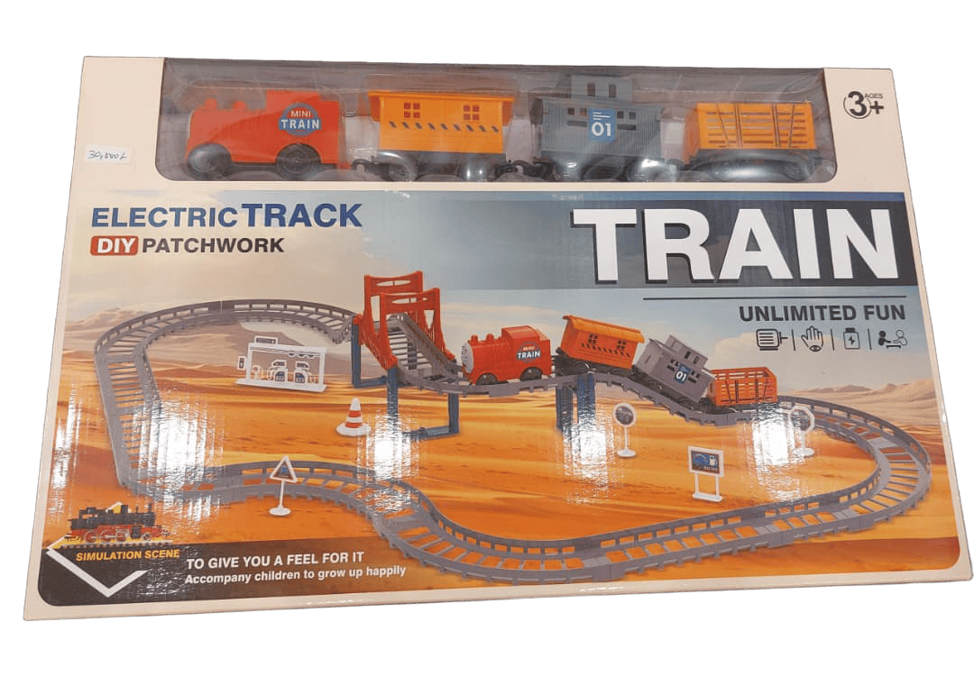 Electric Train Set – Electric Rail Engine & Track Play Set